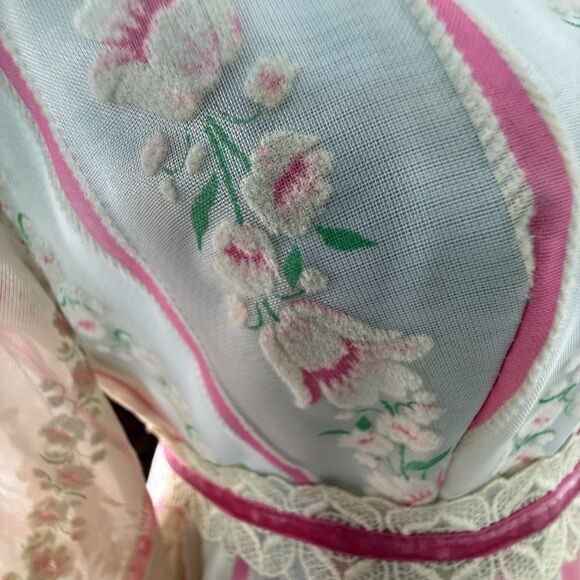 Vintage 1970s Lorrie Deb Floral Lace Victorian Prairie Dress, Gunne Sax Style - Picture 10 of 16